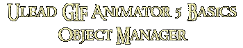 Ulead GIF Animator 5 Basics Object Manager