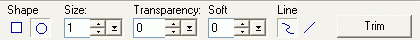 Attribute Toolbar - Eraser Tool
