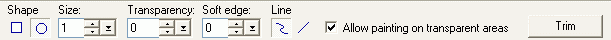 Attribute Toolbar - Paintbrush Tool